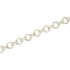 10k 2.09ct Diamond Bracelet Ladies Size 7 Inches