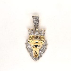 10K 0.41-0.42CT CHARM "LION WITH CROWN"