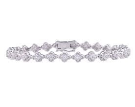10k 1.45ct Diamond Bracelet Ladies Size 7 Inches