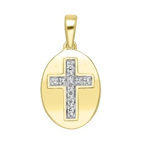 14k 0.04ct Charm "cross"
