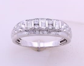 10K DIAMOND 0.54 CT MENS CHANNEL RING