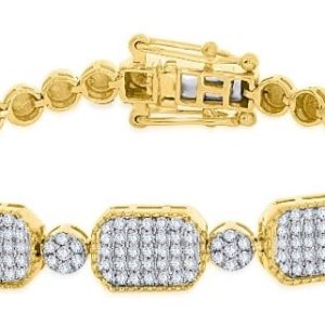 10k 0.83ct Diamond Bracelet Ladies Size 7 Inches