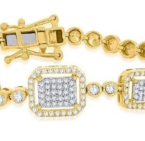 10k 1.02ct Diamond Bracelet Ladies Size 7 Inches