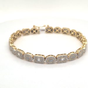 10k 1.70ct Diamond Bracelet Ladies Size 7 Inches