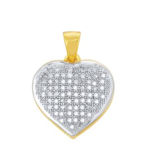 10k 0.22ct Charm "heart Dome"