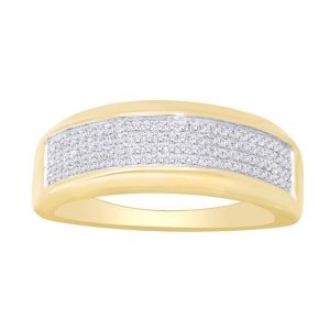 10K DIAMOND 0.19-0.23 CT MENS RING