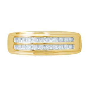 10K DIAMOND 0.24- 0.26 CT MENS RING