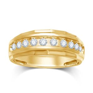 10K DIAMOND 0.23-0.27 CT MENS RING