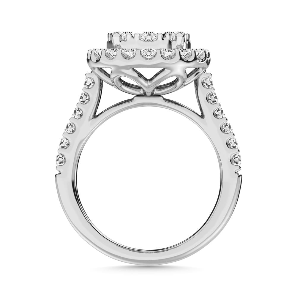 14K WHITE GOLD 1.00 CT TOTAL WEIGHT DIAMOND FASHION RING - Image 3