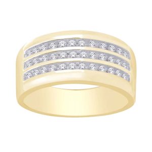 14K DIAMOND 0.48 CT MENS RING
