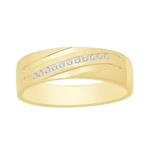 10K DIAMOND 0.05-0.06 CT MACHINE RING
