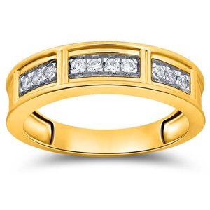 10K DIAMOND 0.23-0.27 CT MENS RING