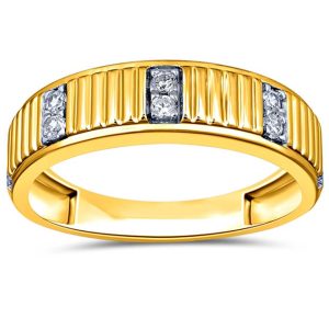 10K DIAMOND 0.23-0.27 CT MENS RING