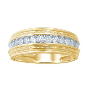 10K DIAMOND 0.49-0.50 CT MENS RING