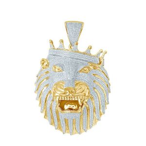 10K 3.54-3.63CT CHARM "LION HEAD"