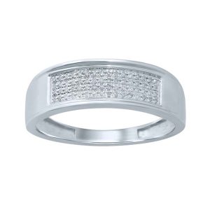 10K DIAMOND 0.18-0.21 CT MENS RING