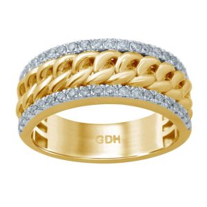 10K DIAMOND 0.46-0.48 CT MENS RING