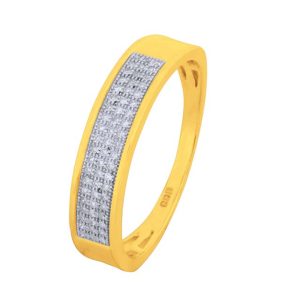 10K DIAMOND 0.11- 0.13 CT MENS RING