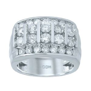 10K DIAMOND 2.97-3.02 CT MENS RING