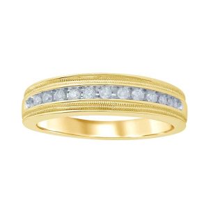 10K DIAMOND 0.26 CT MENS RING