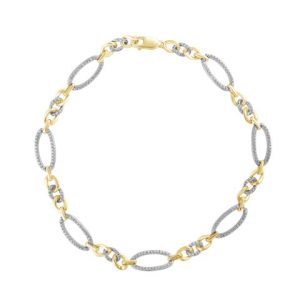 10k 0.40ct Diamond Bracelet Ladies Size 7