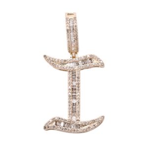 10K 0.65-0.90CT CHARM OLD ENGLISH "INITIAL I"