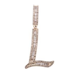 10K 0.50-0.92CT CHARM OLD ENGLISH "INITIAL L"