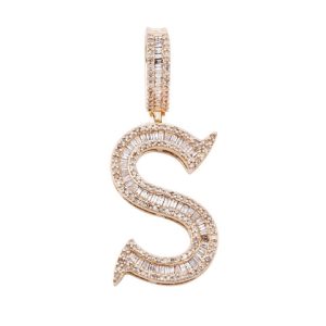10K 0.74-0.88CT CHARM OLD ENGLISH "INITIAL S"