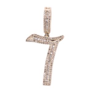 10K 0.65-0.68CT CHARM "NUMBER 7"