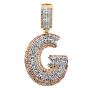 10K 1.20-1.42CT CHARM TRIO COLOR "INITIAL G"