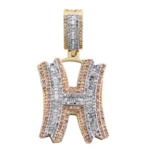 10K 1.28-1.33CT CHARM TRIO COLOR "INITIAL H"