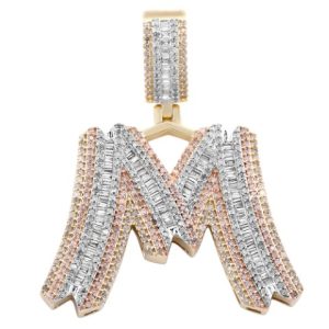 10K 1.70-1.86CT CHARM TRIO COLOR "INITIAL M"