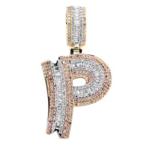 10K 1.13-1.24CT CHARM TRIO COLOR "INITIAL P"