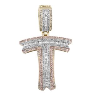 10K 0.94-1.06CT CHARM TRIO COLOR "INITIAL T"