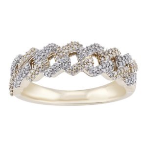 10K DIAMOND 0.46-0.52 CT MENS RING (FANUC/CUBAN)