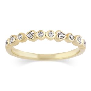 10K DIAMOND 0.09 CT RING