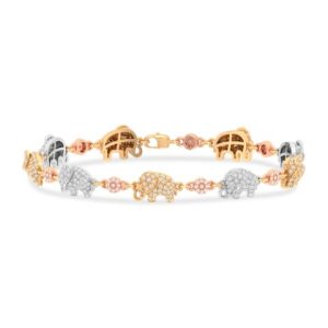 10k 0.54ct Diamond Bracelet Ladies Size 7 Inches