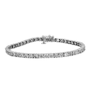 10k 2.98ct Diamond Bracelet Ladies Size 7 Inches 3.36mm