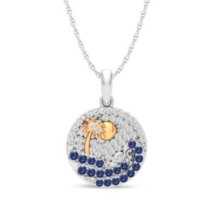 10k 0.34-0.35ct Charm Blue "waves"