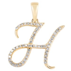 10K 0.16-0.17CT CHARM "INITIAL H"