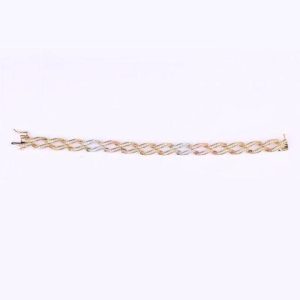 10k 1.00ct Diamond Bracelet Ladies Size 7 Inch 8.40 Mm
