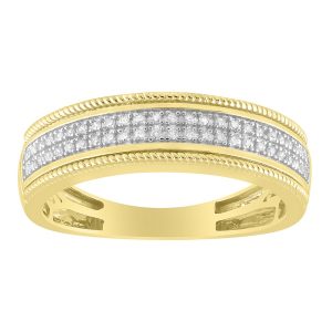 10K DIAMOND 0.16 CT MENS RING