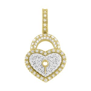 10k 0.25ct Charm "lock"