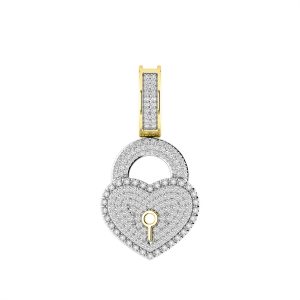 10k 0.52ct Charm "lock"
