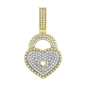 10k 0.53ct Charm "lock"