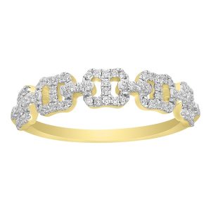 14k 0.22-0.25 Ct Diamond Ring Ladies "gucci Style"