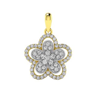 10K 0.51CT CHARM "FLOWER"