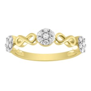 10K DIAMOND 0.32 CT RING (INFINITY)