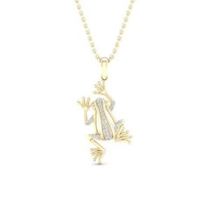 10K 0.09CT CHARM "FROG"