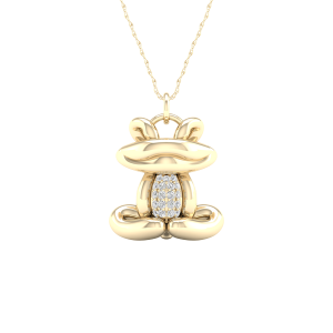 10K 0.06CT CHARM "FROG"